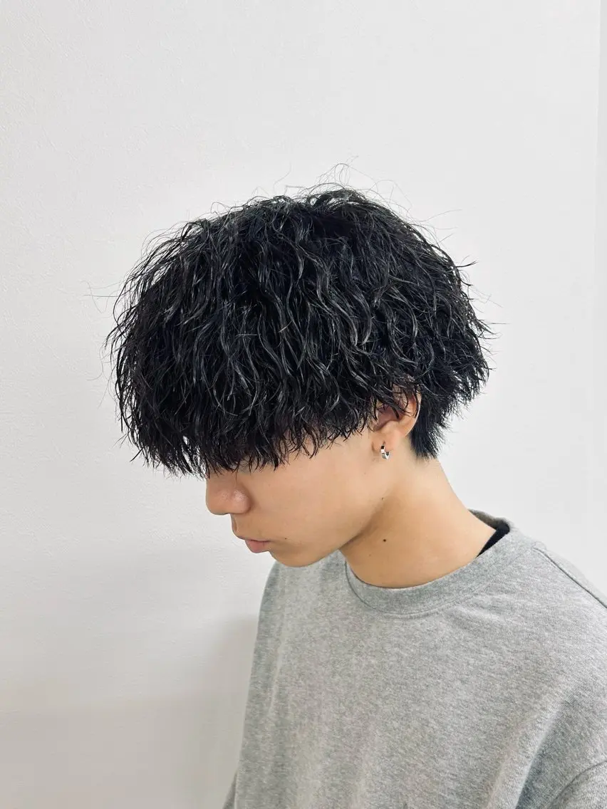 セミロング パーマ メンズ 🏁メンズパーマ/ RYOYAのヘアスタイル
