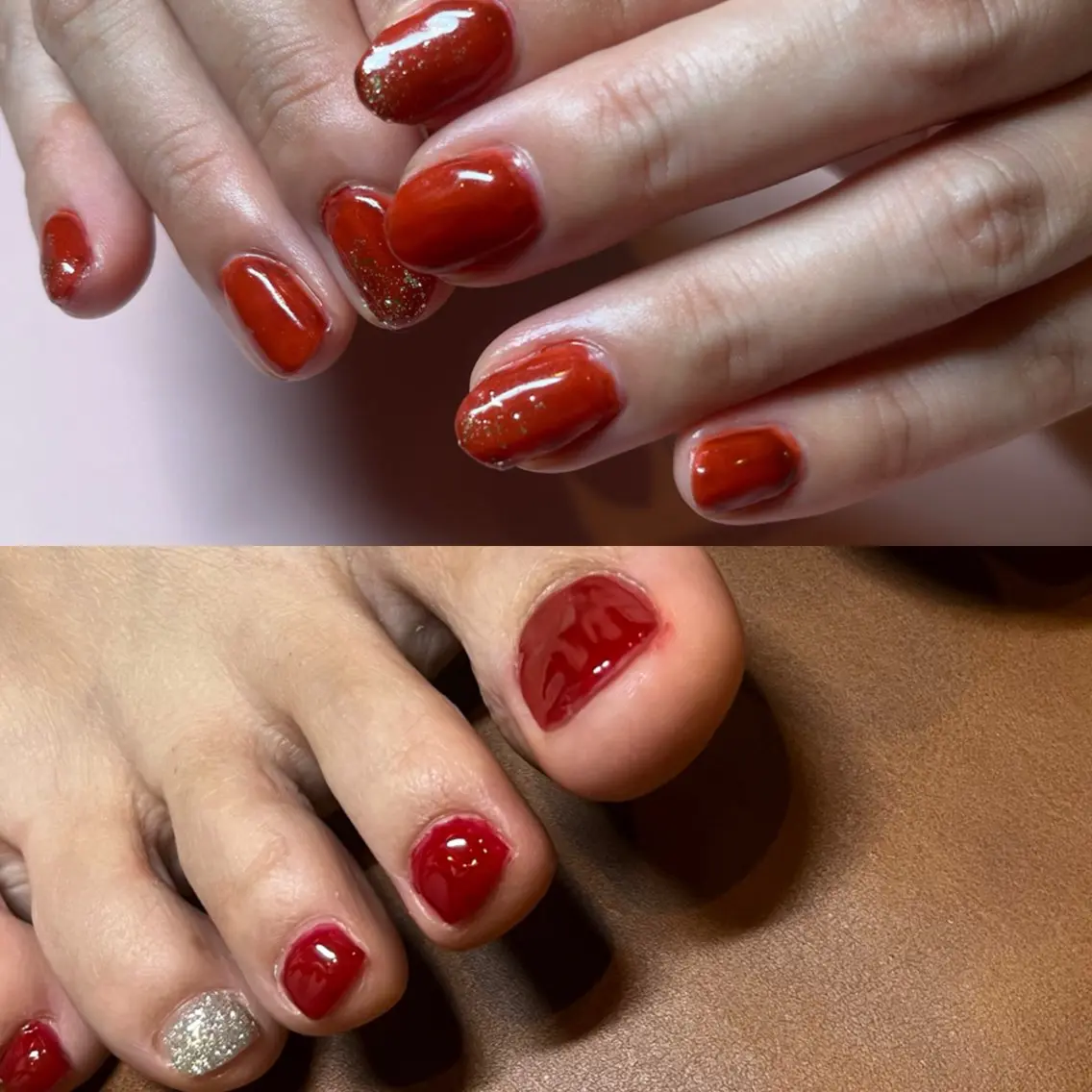 ネイル フットネイル ワンカラーネイル ハンドネイル フットネイル 〜Pearl me〜 Michiのネイルデザイン