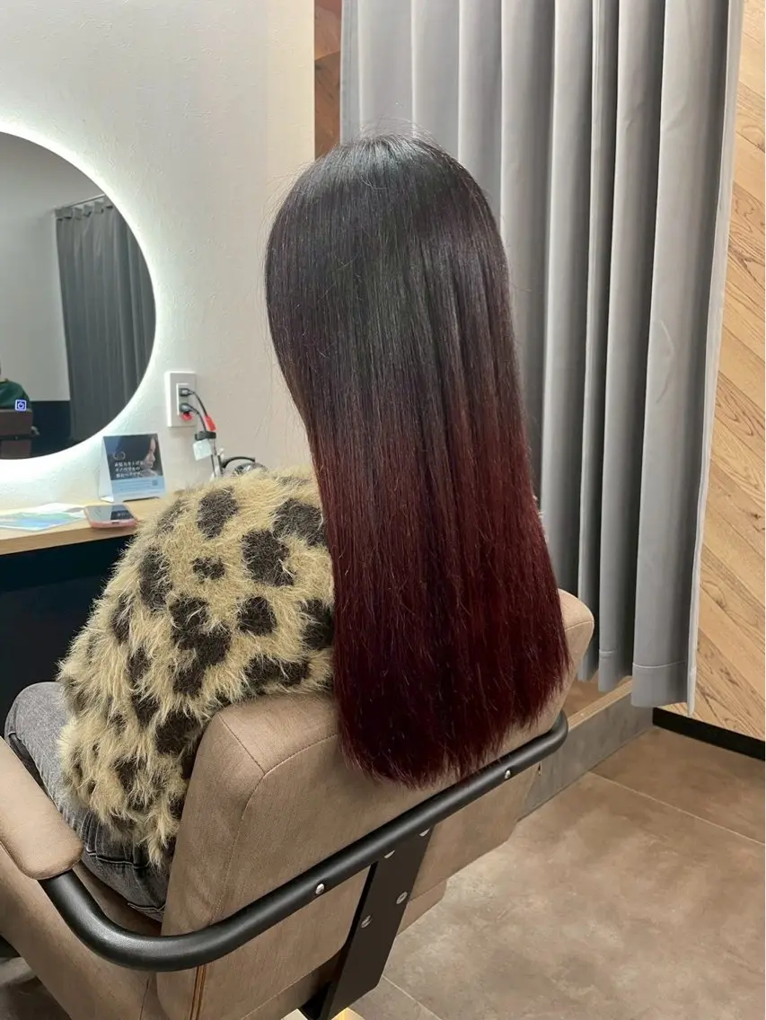 ロング カット ヘアカラー 梨沙_ 蘇我2号店のヘアスタイル