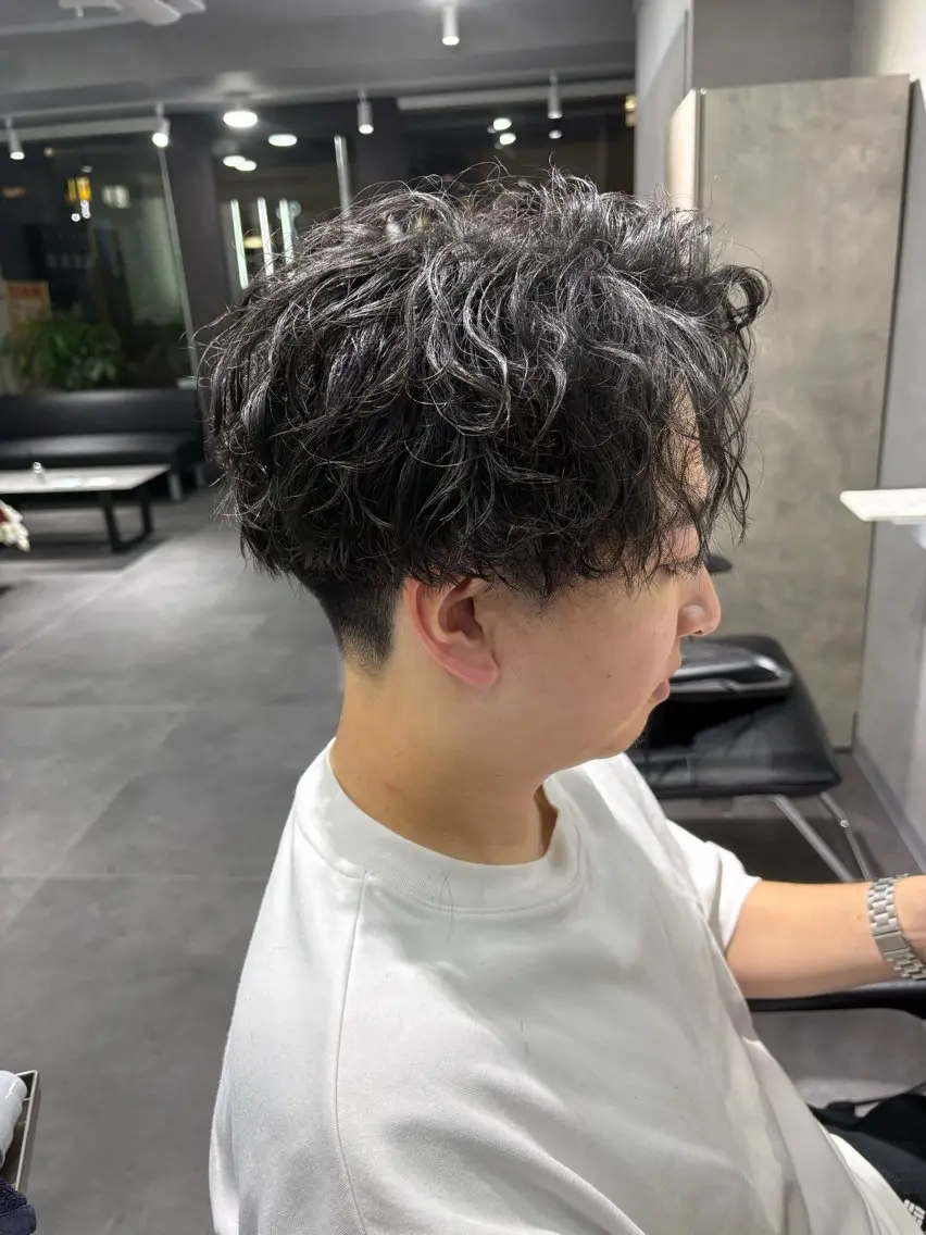 ショート メンズ メンズパーマ くせ毛 ショートヘア カット 🔥メンズ特化🔥 藤田のヘアスタイル