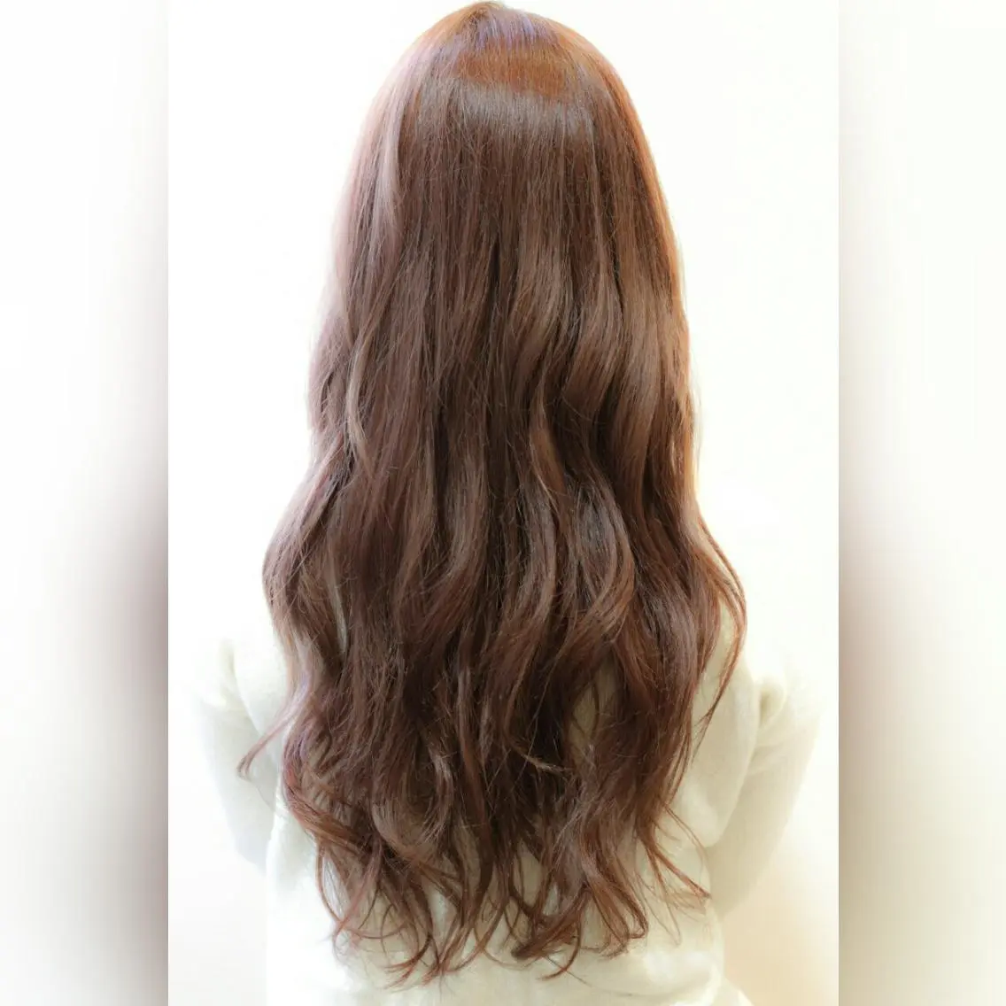ロング カラー ローズカラー 辻 竜也　のヘアスタイル
