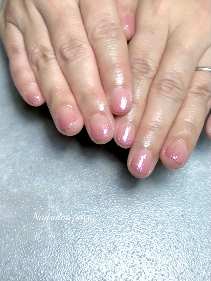 ネイル グラデーション ラメ(グリッター) ラメグラデーション ハンドネイル Asuka /possoのネイルデザイン