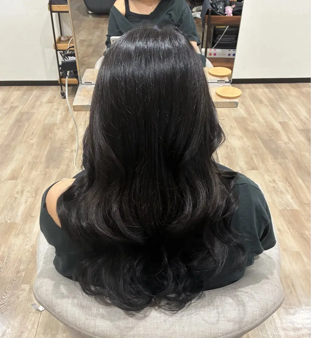 ロング ヘアカラー トリートメント 🌺髪質改善カラー/ 齋藤ゆうなのヘアスタイル
