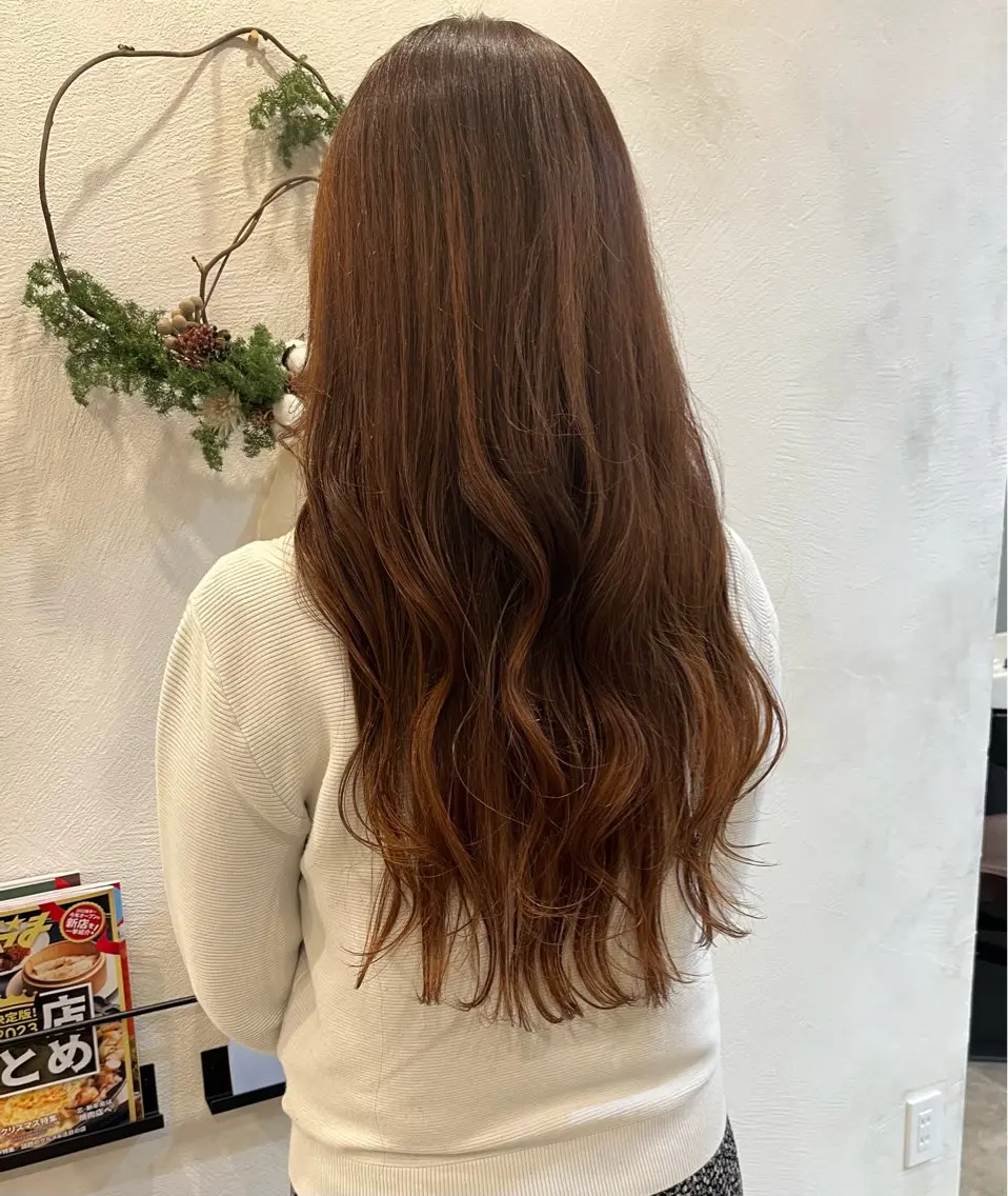 ロング カラー オレンジ Lita./ HIKARI🧁🫧のヘアスタイル