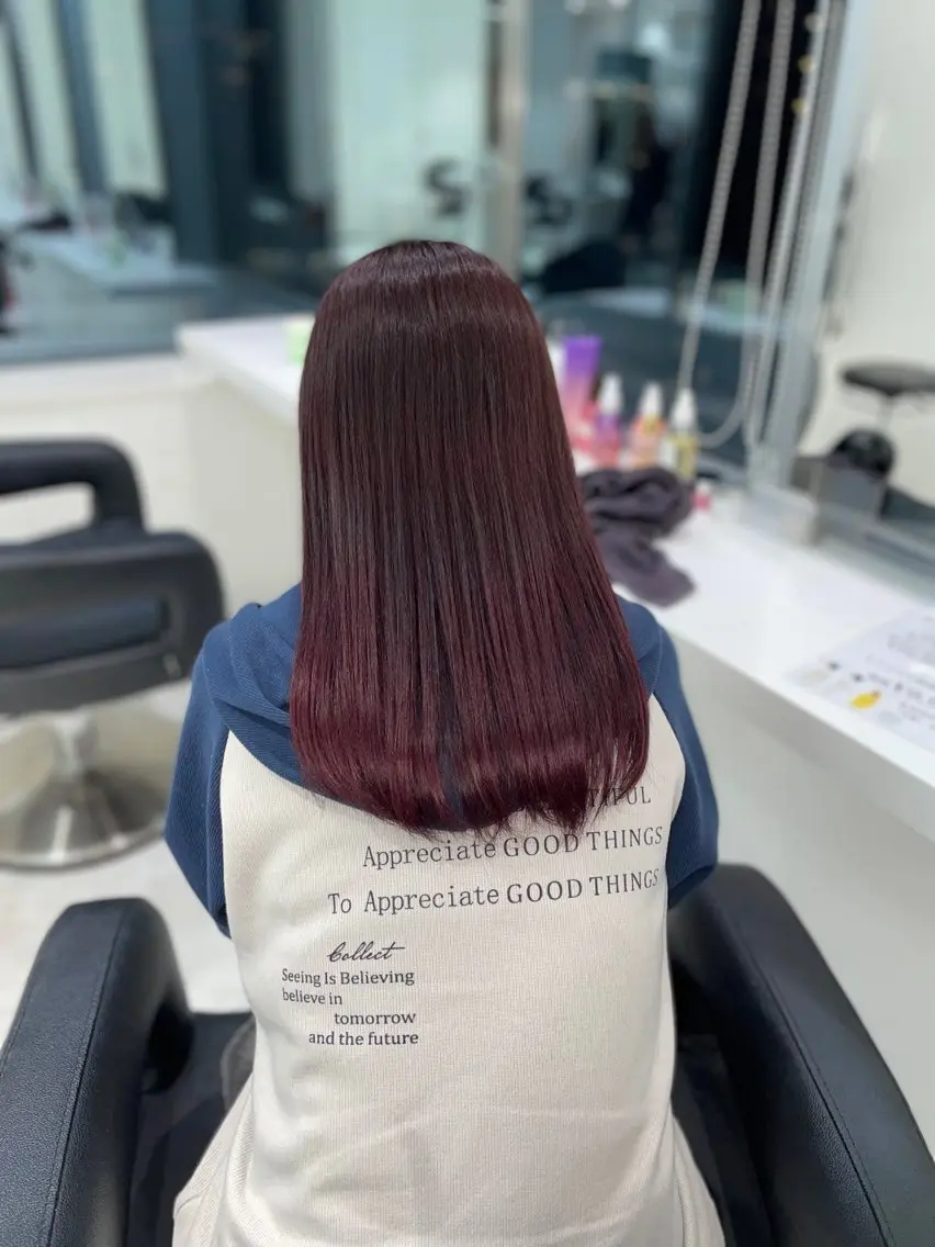 ロング カラー ヘアカラー ♥️うる艶暖色 銀座♥️mioのヘアスタイル