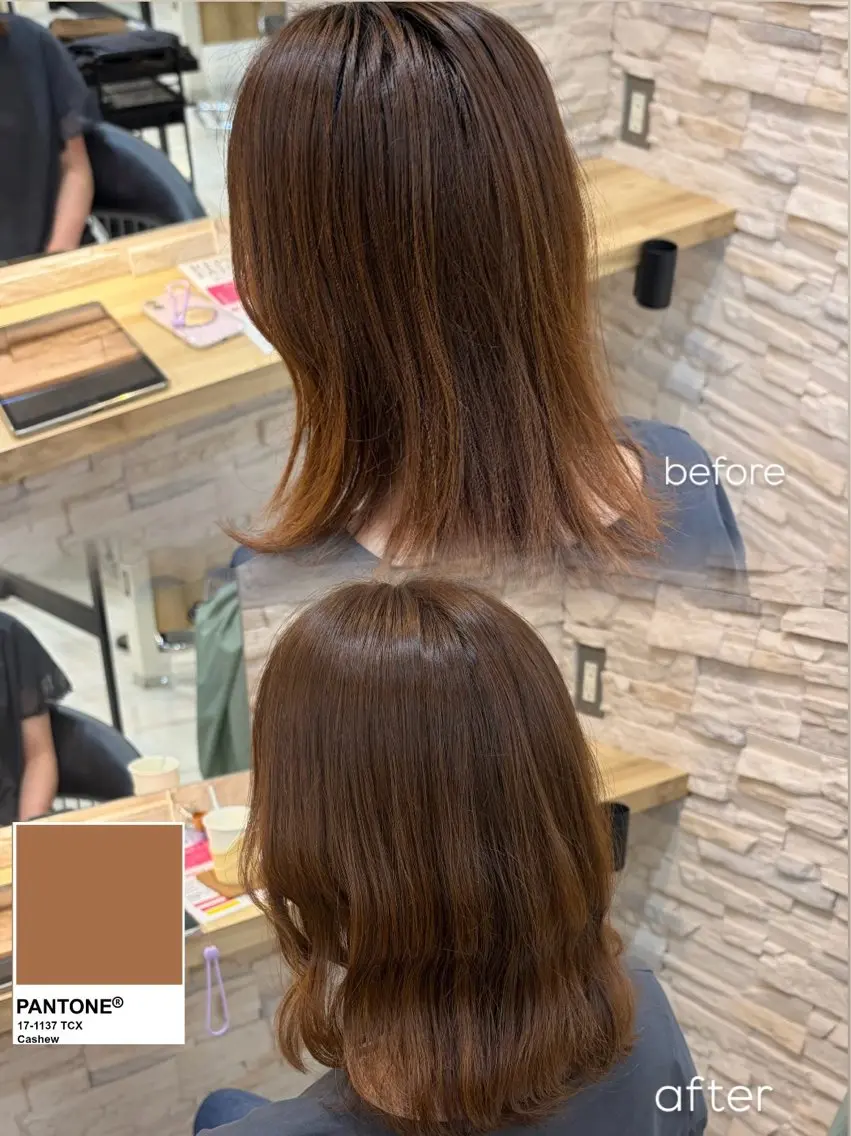 カラー 木平 朱香のヘアスタイル