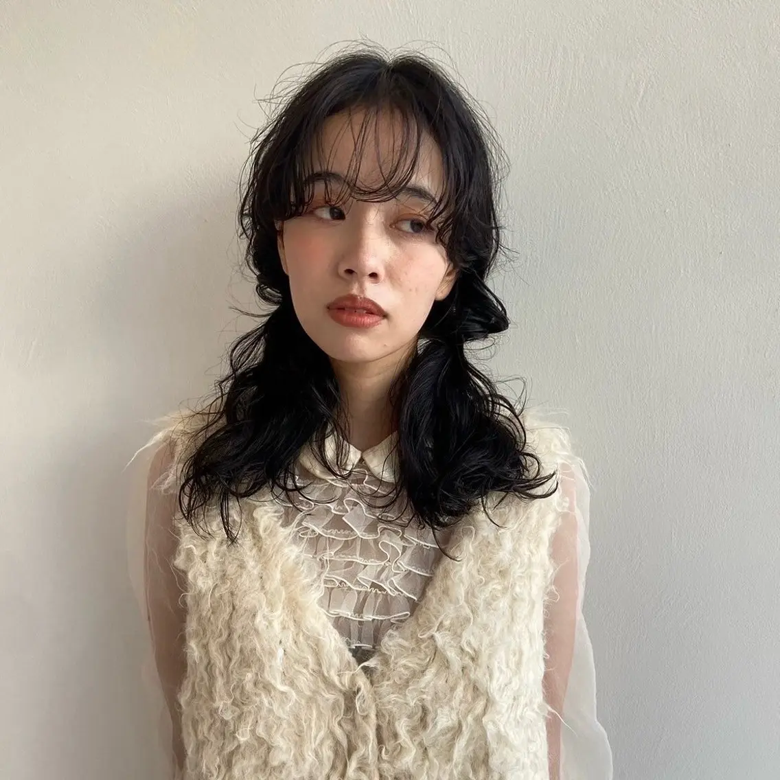 セミロング ヘアカラー 艶カラー/中崎町/ マナ🌼のヘアスタイル