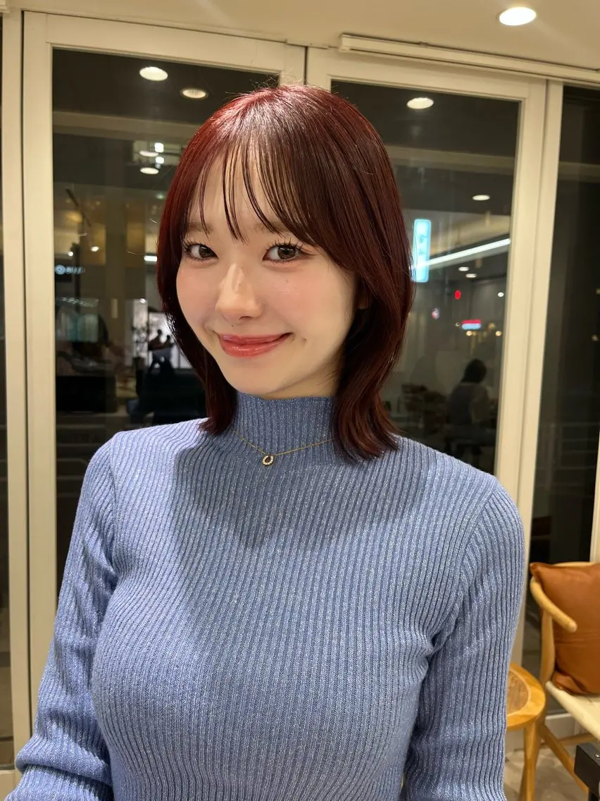 カラー ヘアカラー ひなこ♡縮毛矯正/ 艶カラー🤍透明感のヘアスタイル