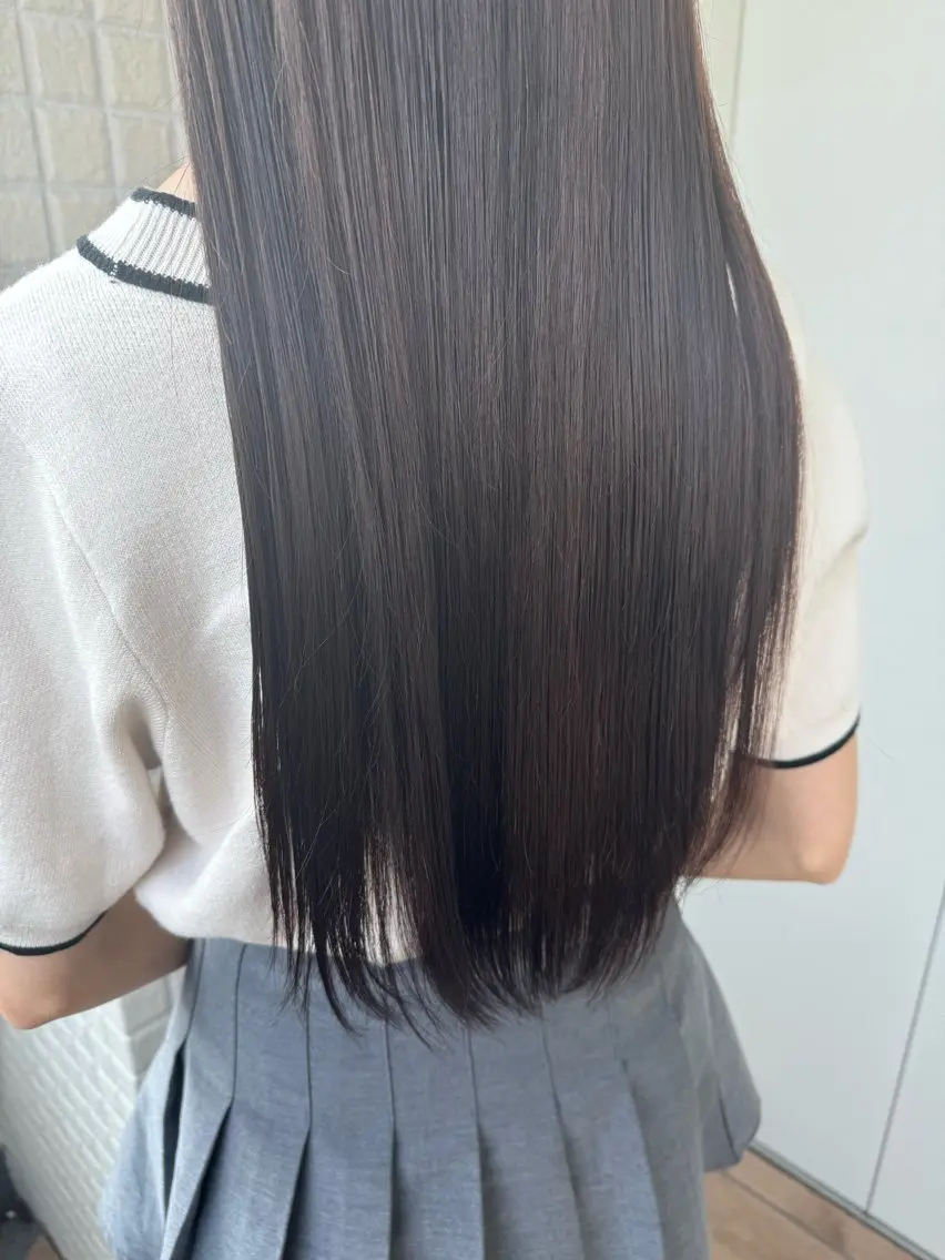 ロング カラー ヘアカラー トリートメント ヘアセット 縮毛矯正/エクステ /艶カラー/ヘアメのヘアスタイル