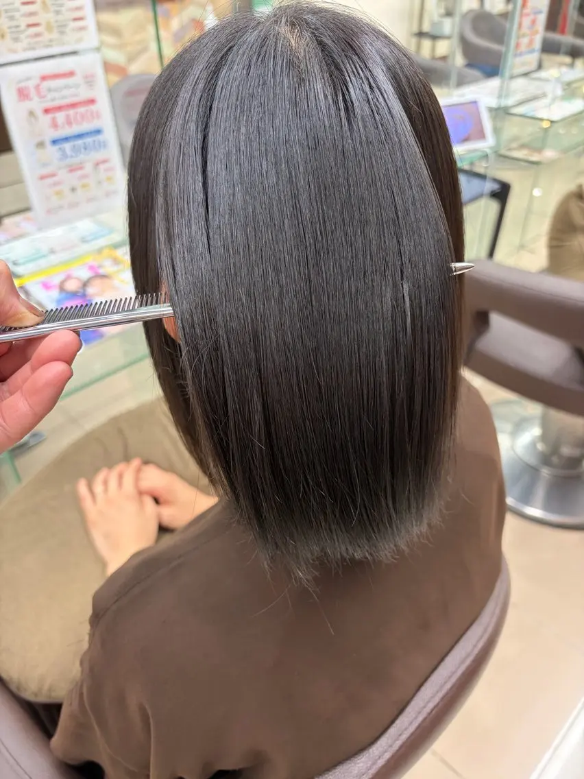 ショート くせ毛 髪質改善 縮毛矯正 トリートメント 酸性ストレート 縮毛矯正/髪質改善 kazu🐰のヘアスタイル