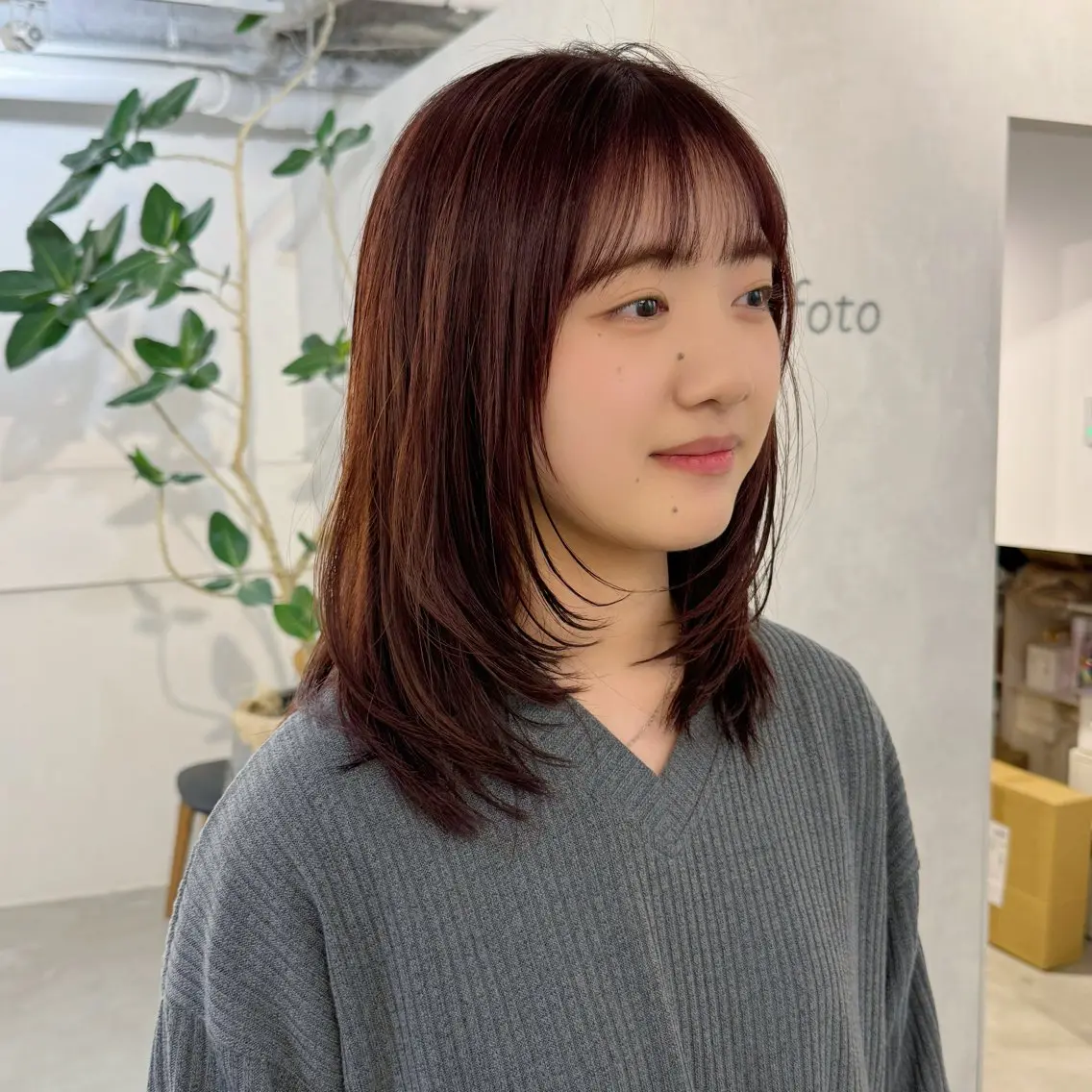 セミロング カット ヘアセット 新宿/顔周りカット +レイヤー=しずく♩のヘアスタイル