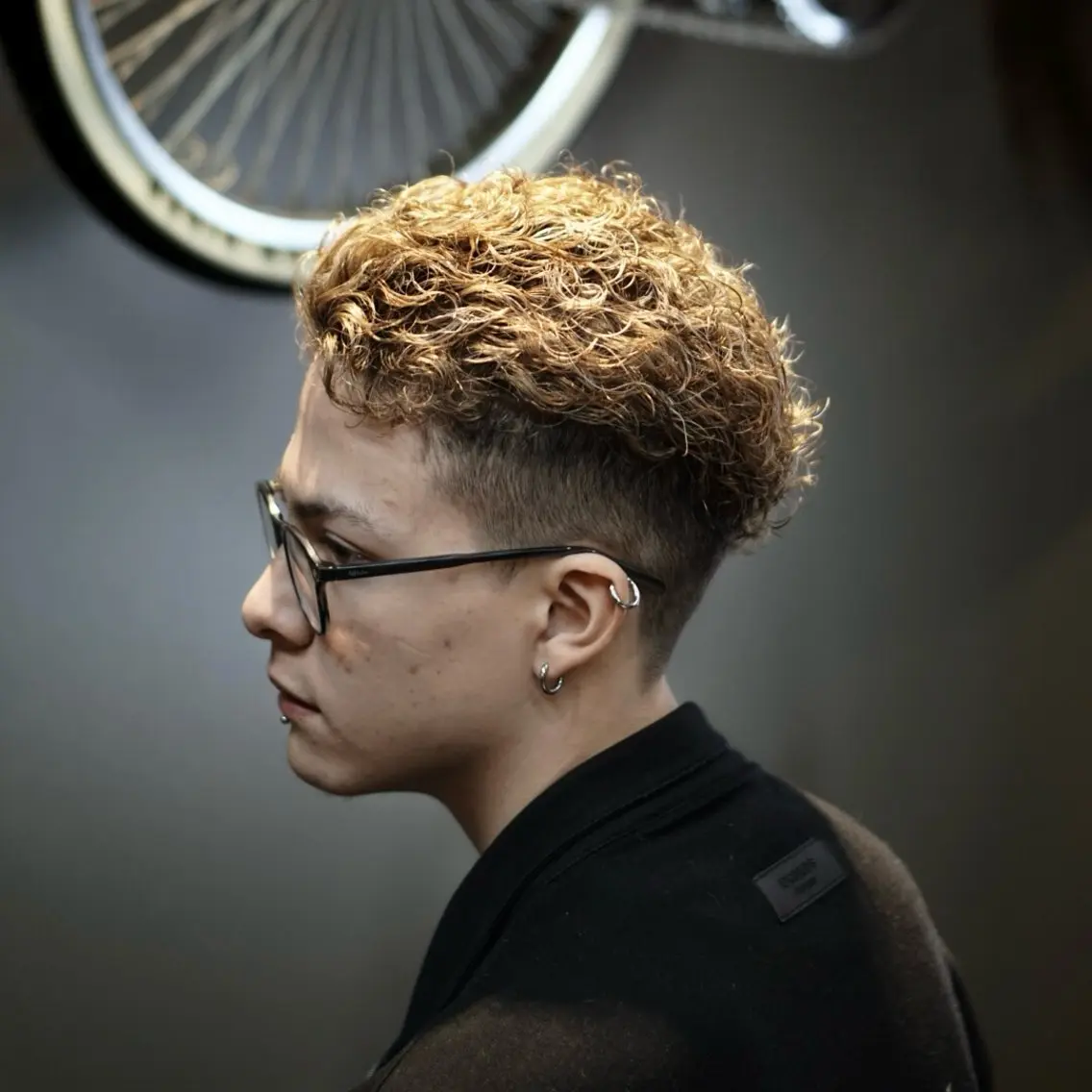 ショート カラー パーマ メンズ カット ヘアカラー 💈PRO SHOP WAVE 望愛💈のヘアスタイル