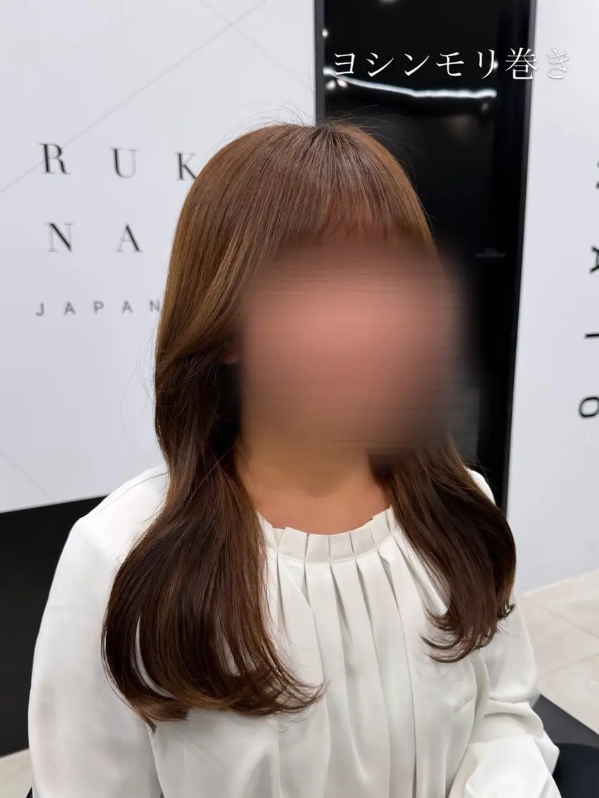 ロング 顔周りカット カット 💜ひな💜韓国レイ ヤー/透明感/美髪のヘアスタイル