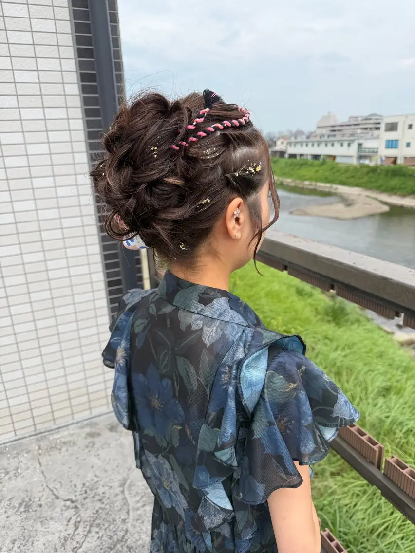 ロング ヘアアレンジ ヘアセット Felice Erikaのヘアスタイル