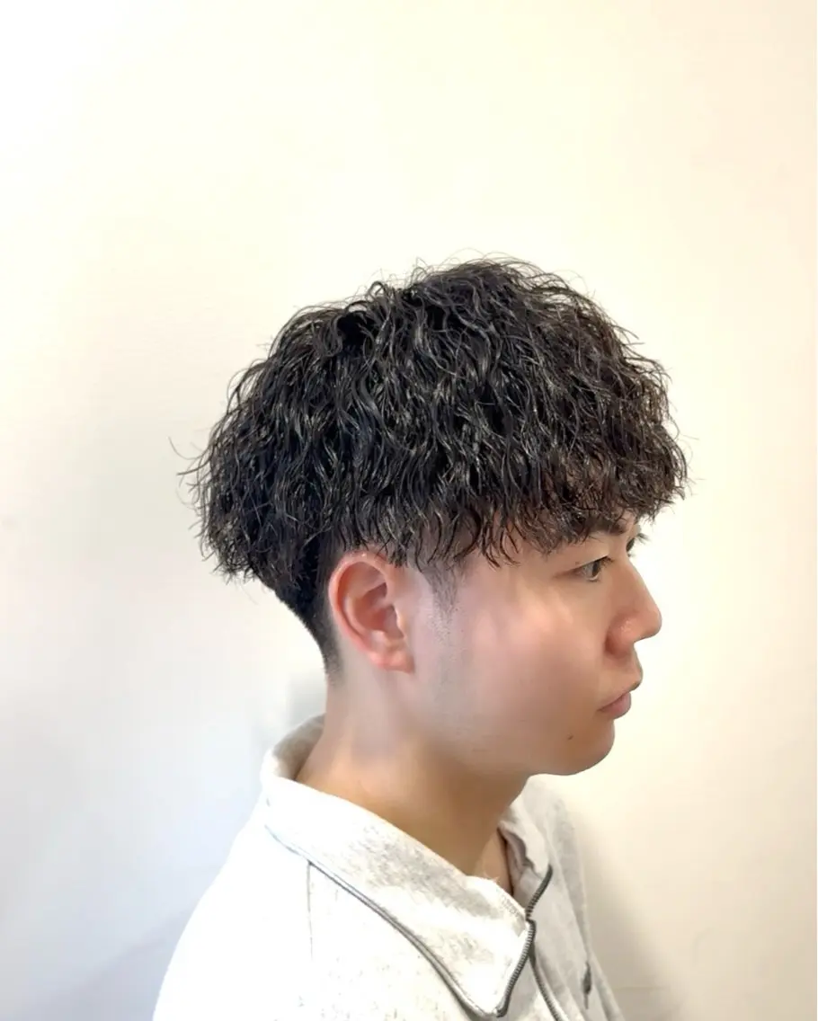 パーマ メンズ マッシュ カット パーマ ☆★メンズ特化★☆ 川地由麿のヘアスタイル