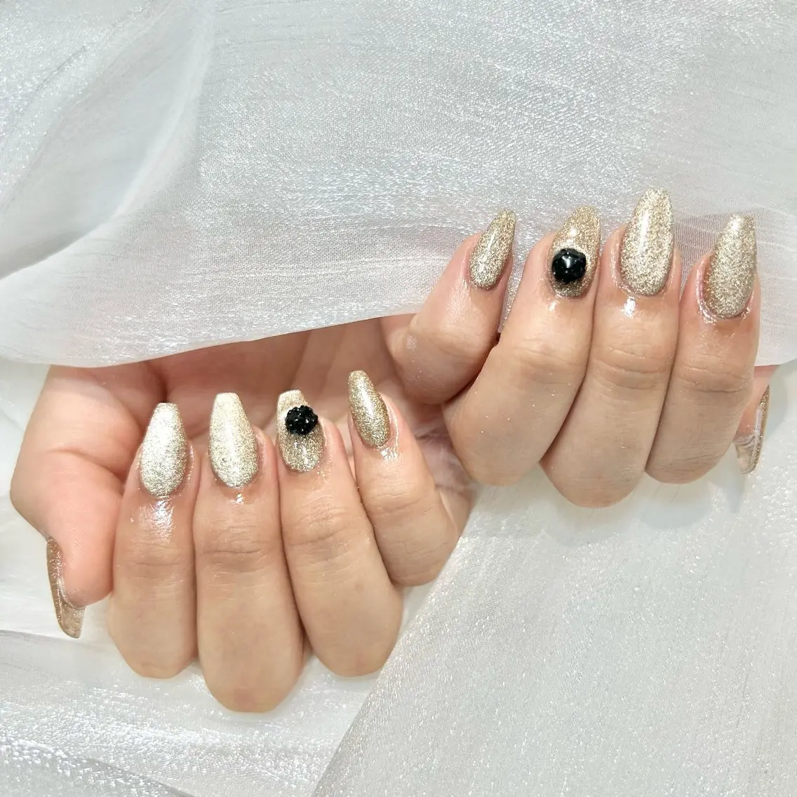 🔰口コミ記入必須【Jr.】HAND🍒オフあり🍒チップ長さ出し+マグネットorフラッシュワンカラーの写真