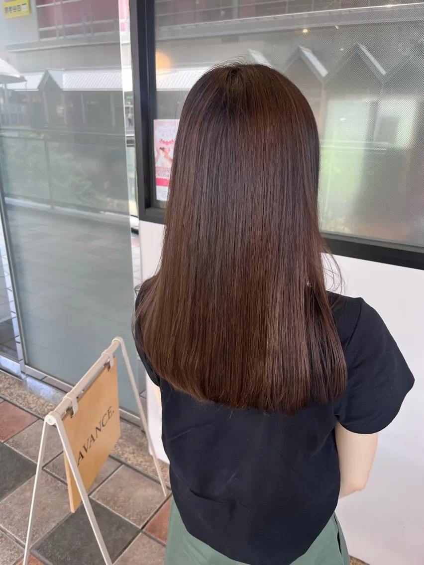 ロング カット 縮毛矯正 AVANCE. 古川楓のヘアスタイル