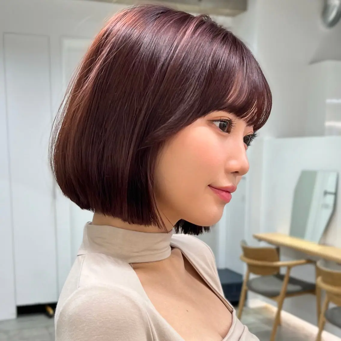 ショート ボブ カット トリートメント 夏山 秀憲のヘアスタイル