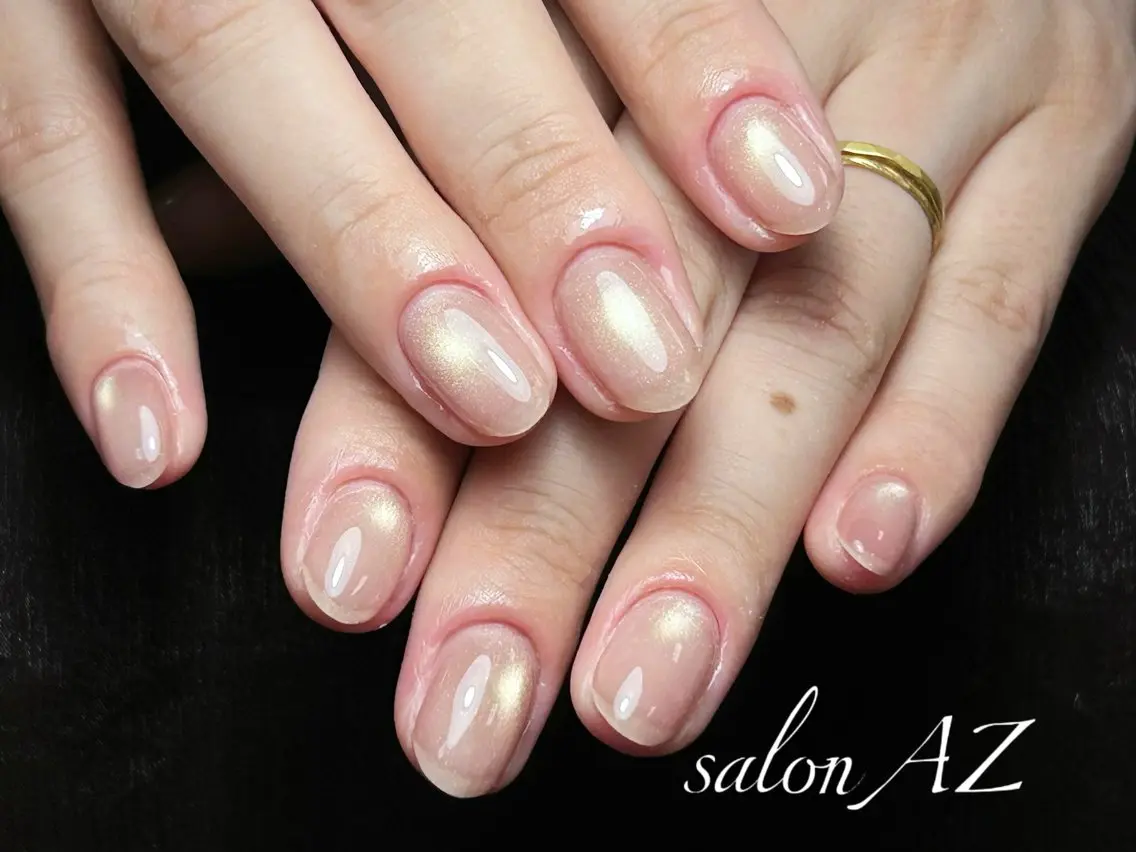 ネイル アートネイル フレンチネイル マグネットネイル ニュアンスネイル オフィスネイル ハンドネイル salon AZのネイルデザイン
