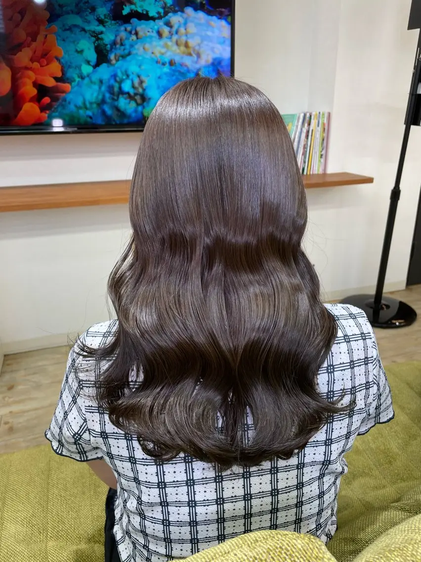 ロング カラー 髪質改善&白髪ぼかし スタイリスト近藤宏樹のヘアスタイル