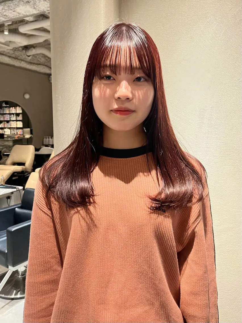 カラー ブリーチ ブリーチなしカラー hishida akiho  🩰のヘアスタイル