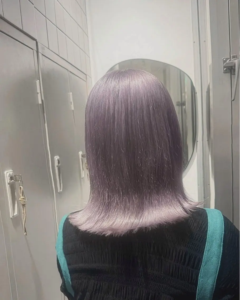 ミディアム カラー ブリーチ 新宿 似合わせカラー HINAのヘアスタイル