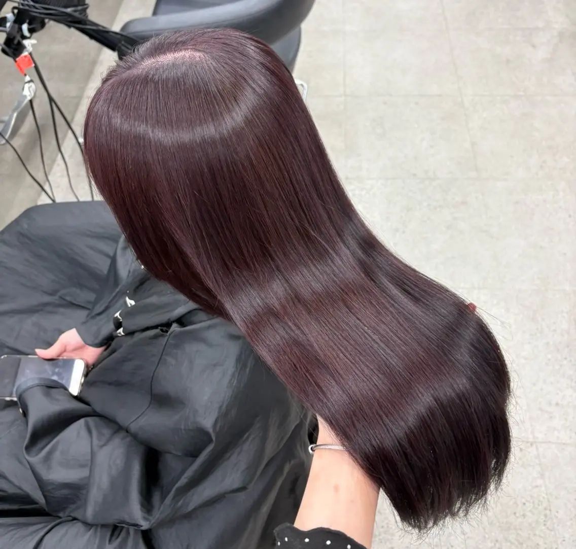 ロング ヘアカラー miku/ラベンダー 透明感カラー🪻❤︎のヘアスタイル