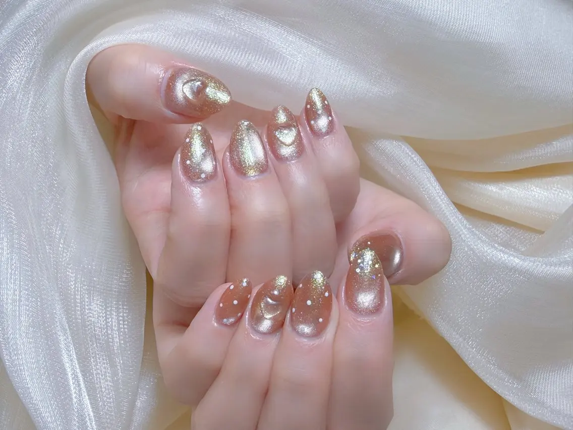 ネイル チークネイル 長さ出し フレンチネイル ジェルネイル 韓国ネイル ハンドネイル Lucky Nail Salon2のネイルデザイン