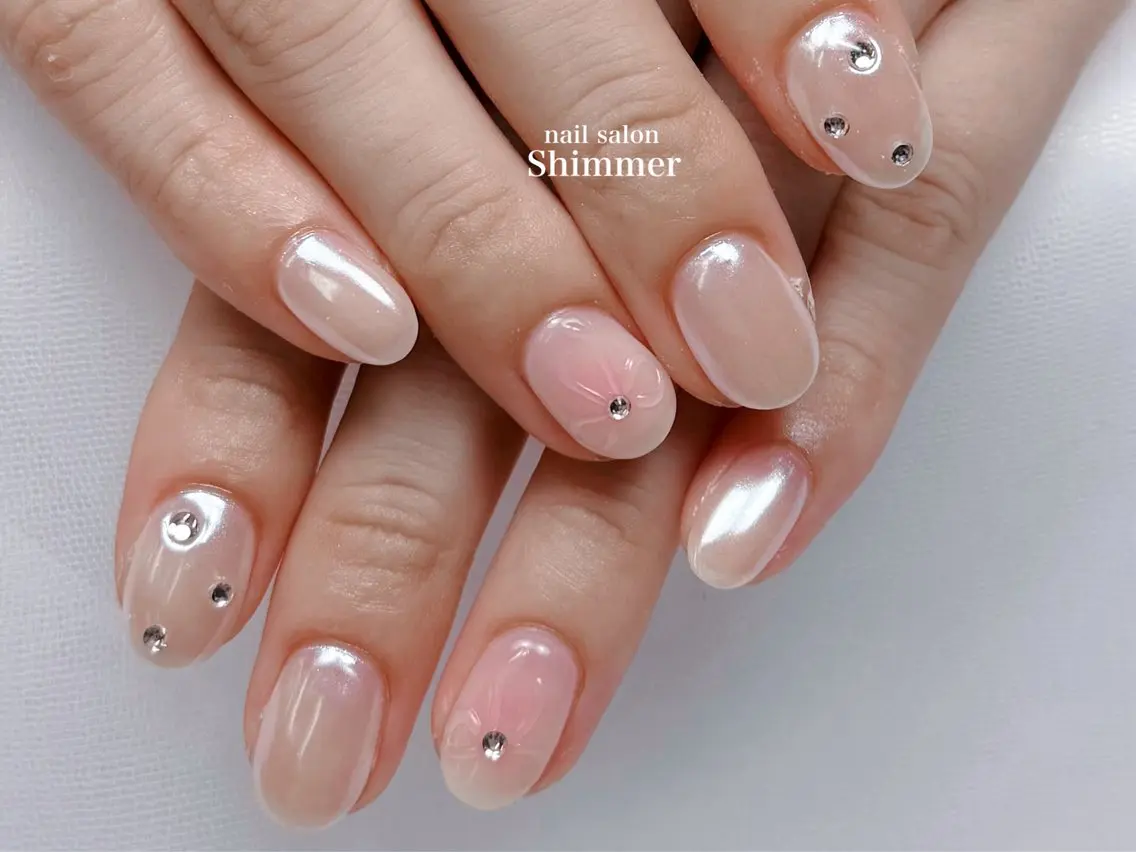 ネイル ハンドネイル Shimmer Risaのネイルデザイン