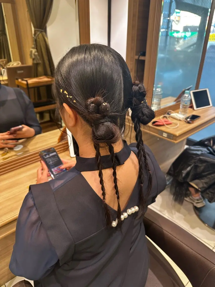 ロング ヘアアレンジ ヘアセット ヘアセット/メンズ パーマChihoのヘアスタイル