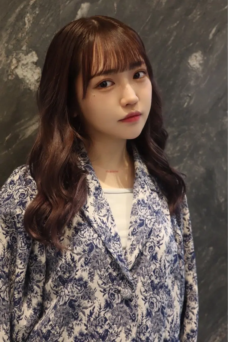 ロング カラー カット ヘアカラー レイヤー/ブリーチ iwamiya岩見谷のヘアスタイル