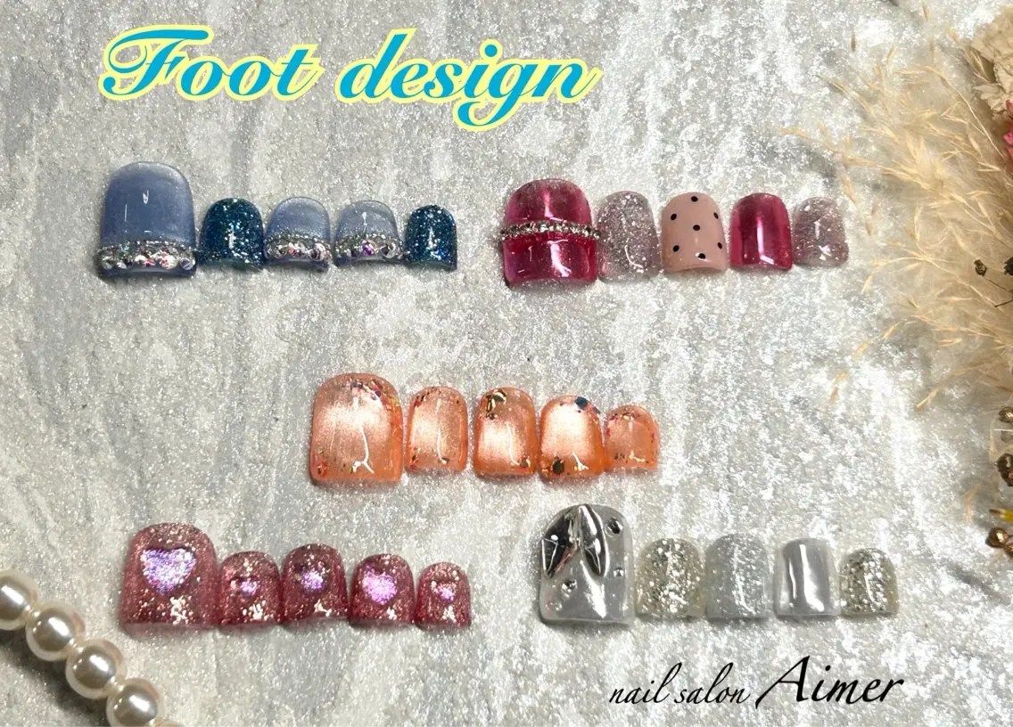 ネイル フットネイル nail salon Aimerのネイルデザイン