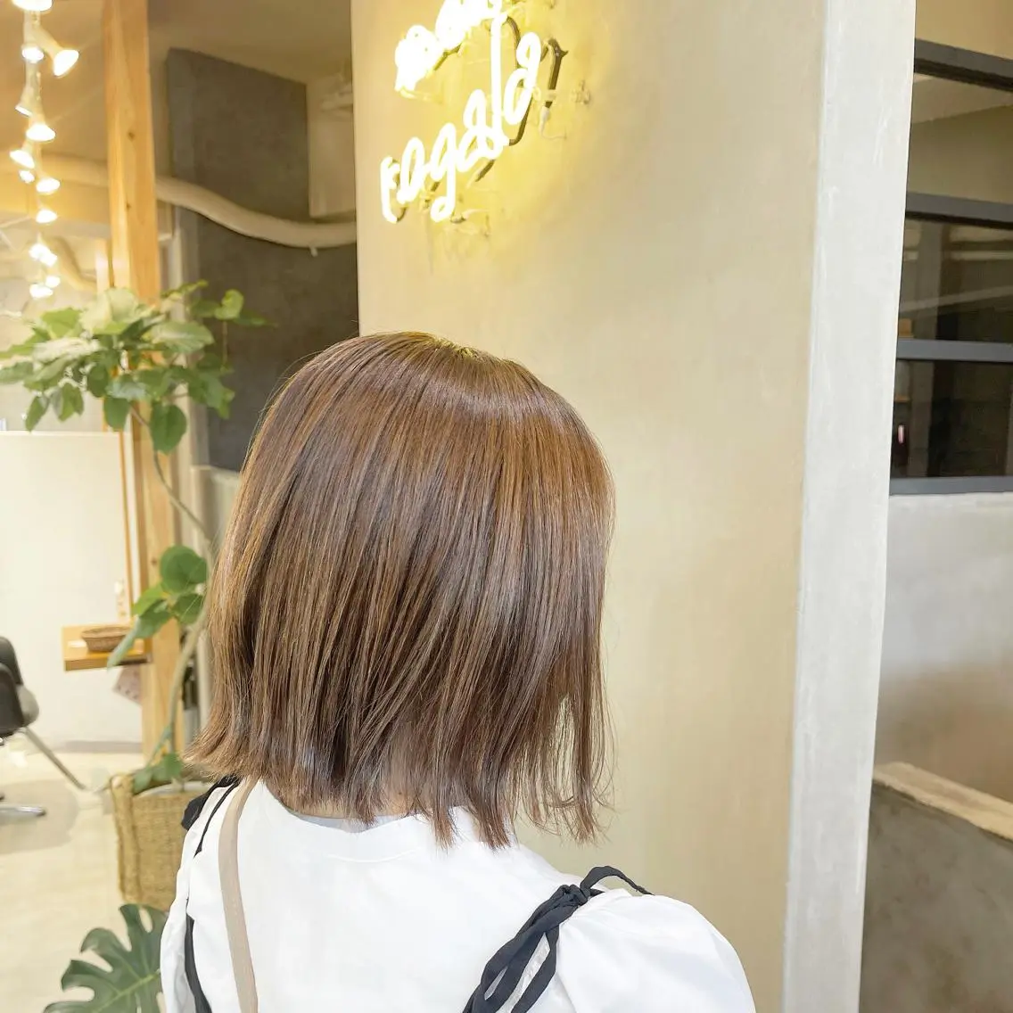 ミディアム カラー 佐々木  まゆかのヘアスタイル