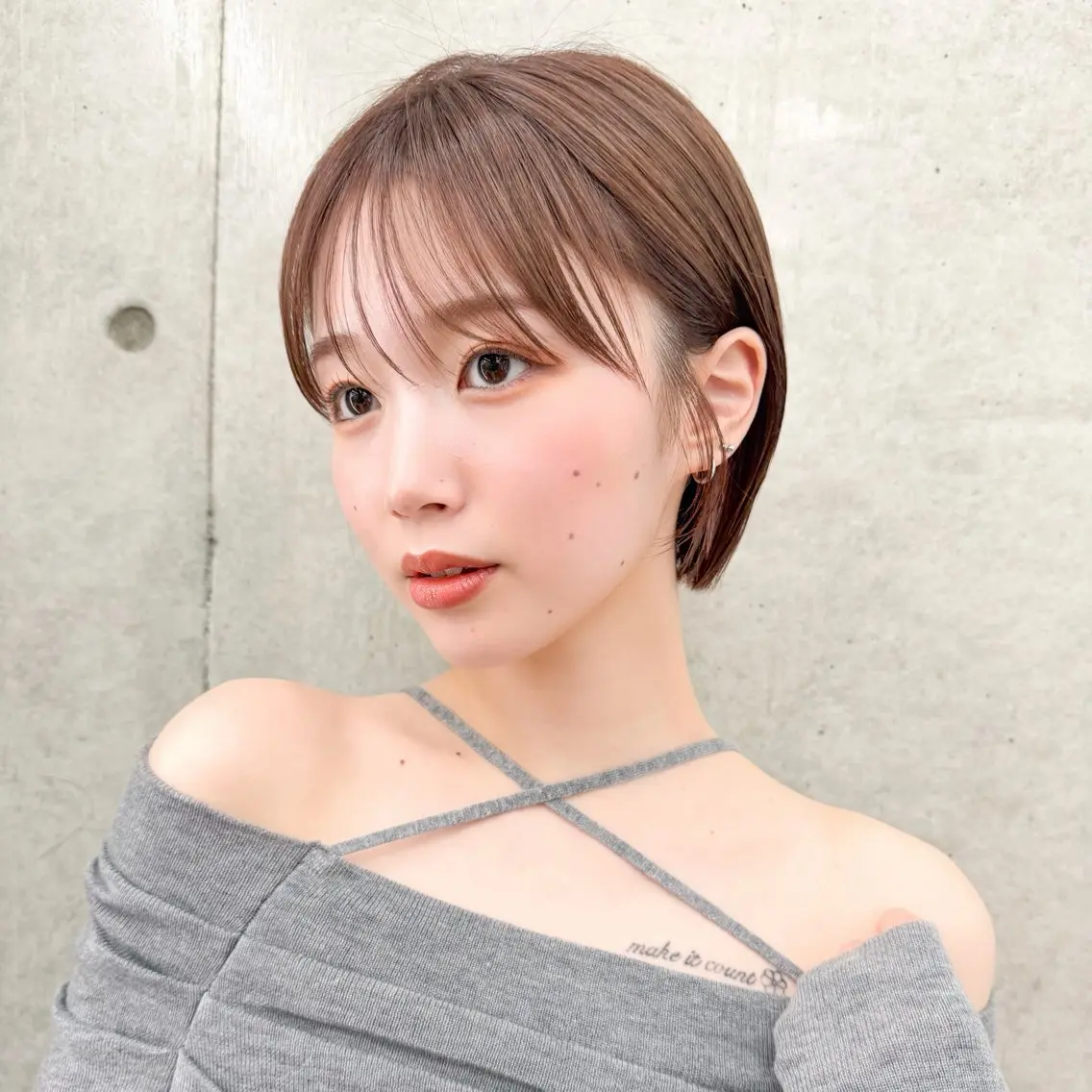 【ショートカットのみ🩷】カット＋カラー＋1stepトリートメント🩵[ショート/ショートボブ/マッシュショート]の写真