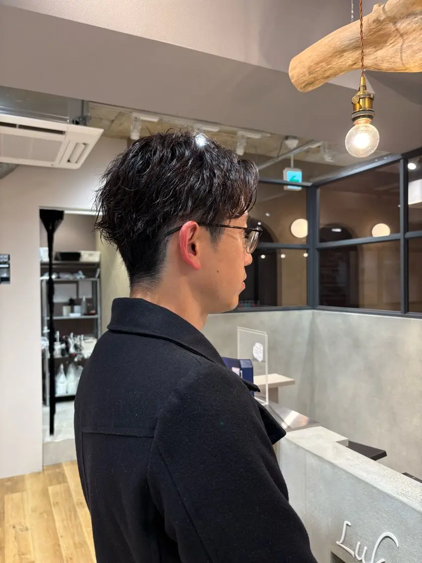 メンズ マッシュ メンズパーマ メンズツイストパーマ ツイストパーマ こうやま みるのヘアスタイル