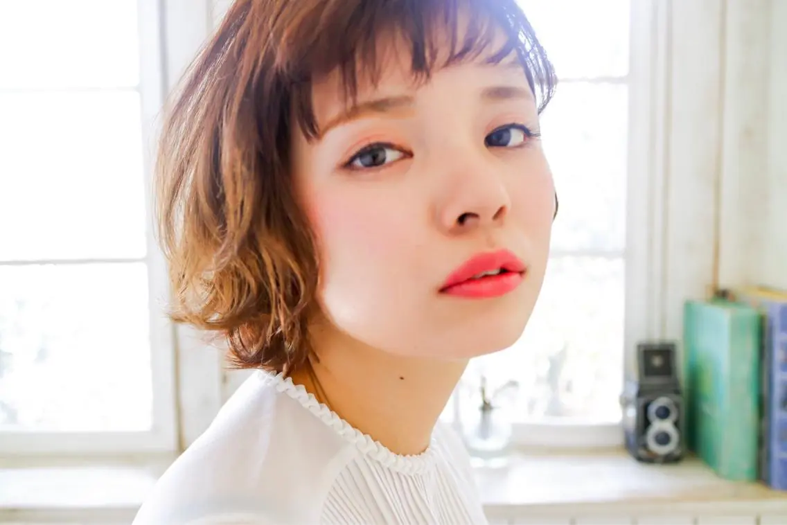 ショート カラー パーマ ヘアアレンジ 似合わせhair🔸 アサダ　タカコ🔸のヘアスタイル