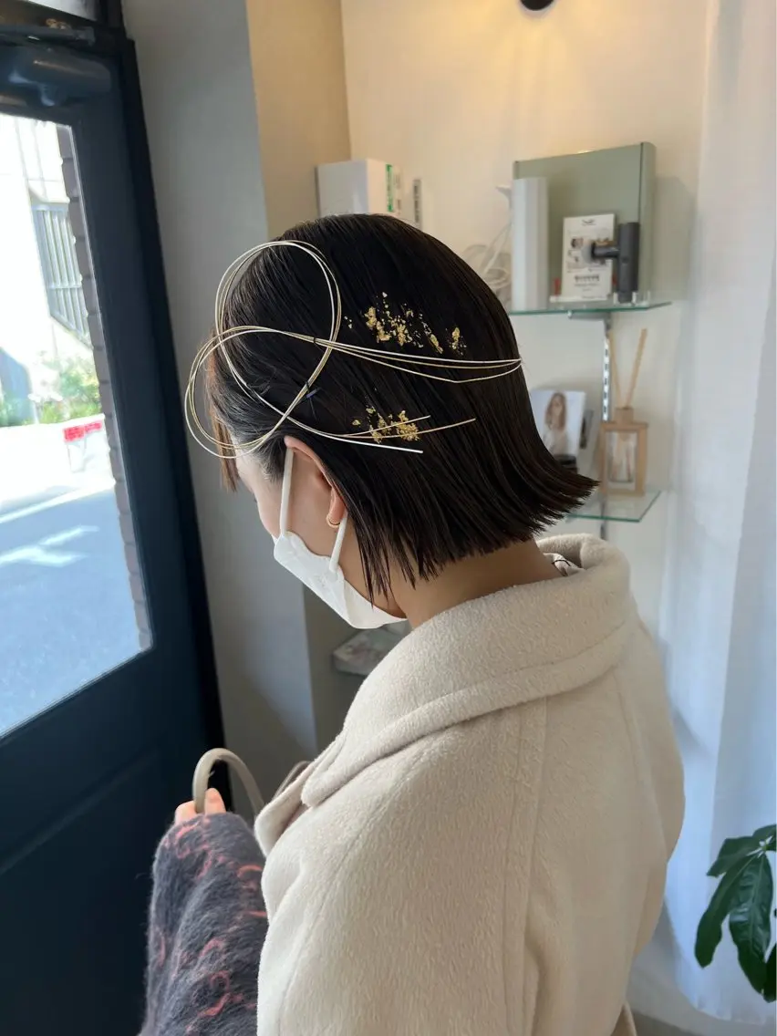 ミディアム ヘアアレンジ ボブ yukiko/ 垢抜け透明感hairのエステ・リラクイメージ
