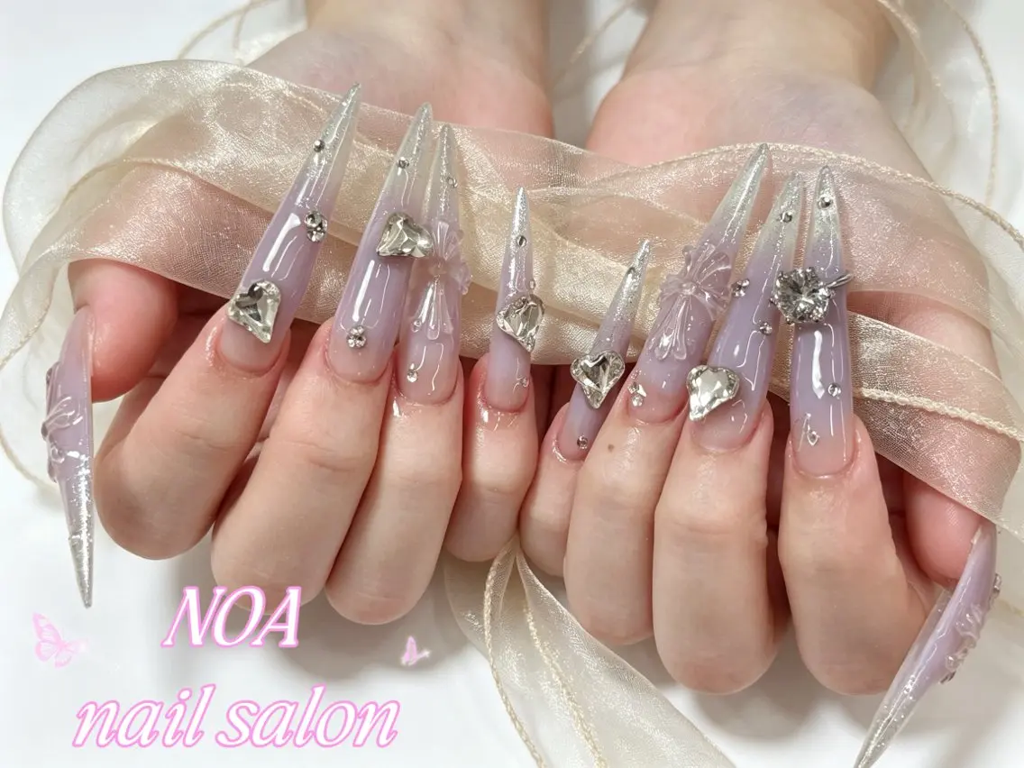 ロング ハンドネイル Noa Nail みつきのネイルデザイン