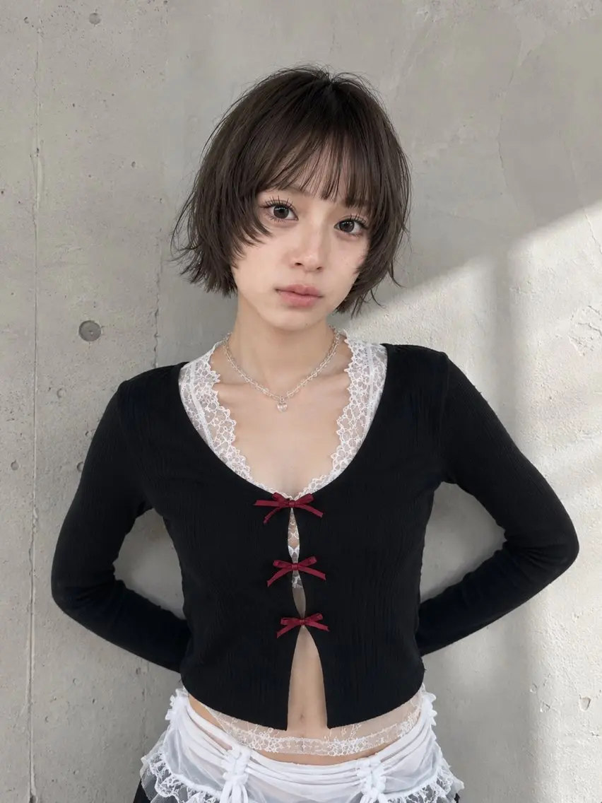 ショート カラー ブラウンカラー レイヤーカット カット ヘアカラー トリートメント ズミ🦖荻窪 🦖似合わせレイヤーのヘアスタイル