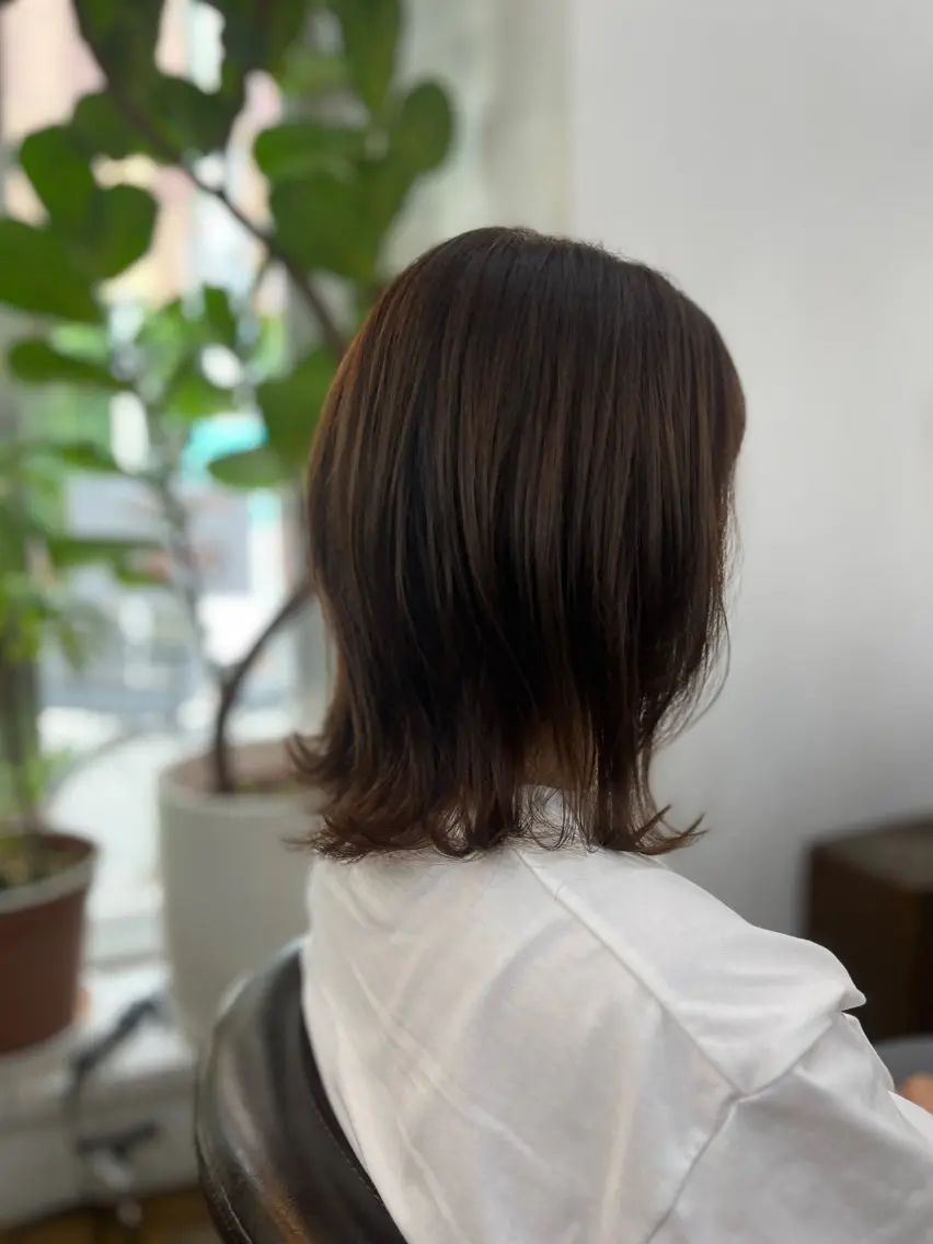 ミディアム カット ヘアカラー トリートメント 児玉 一也のヘアスタイル