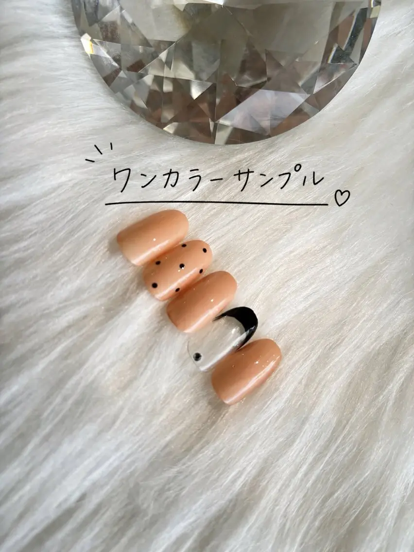 ネイル ワンカラーネイル ひな セプトアカデミーのネイルデザイン