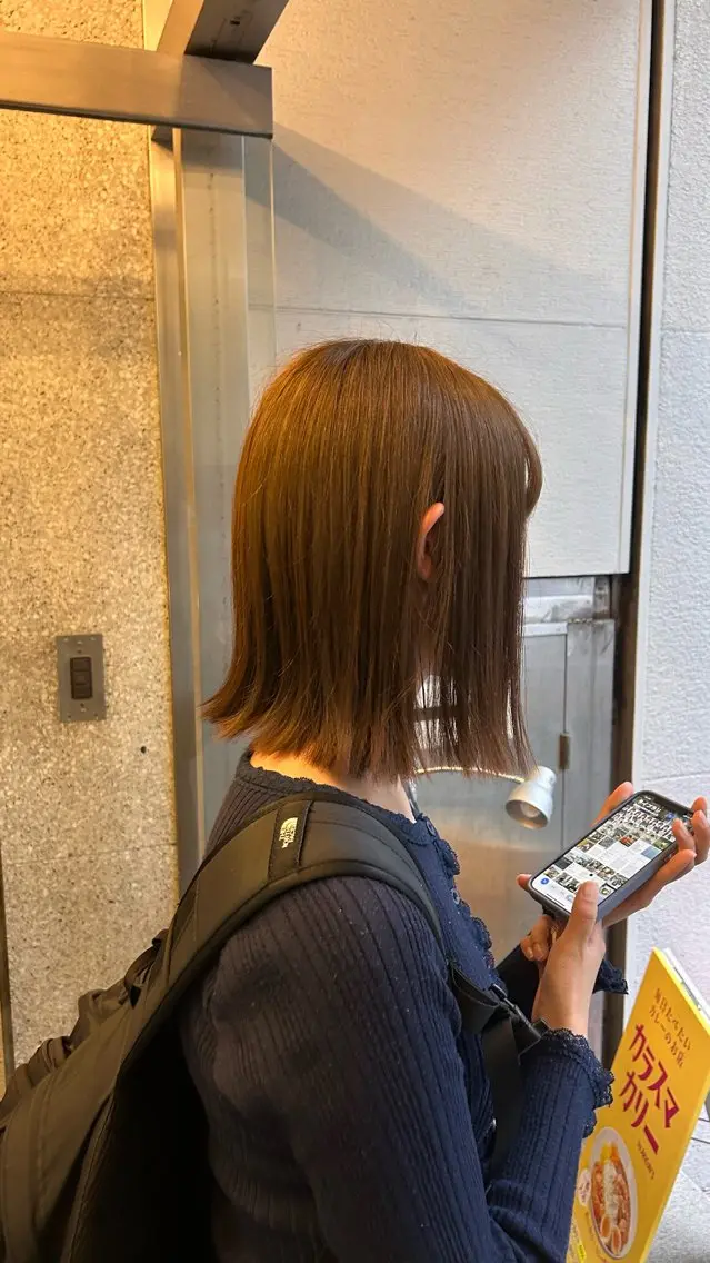 ミディアム 🌼*･京都美容師 enu烏丸/ハナのヘアスタイル