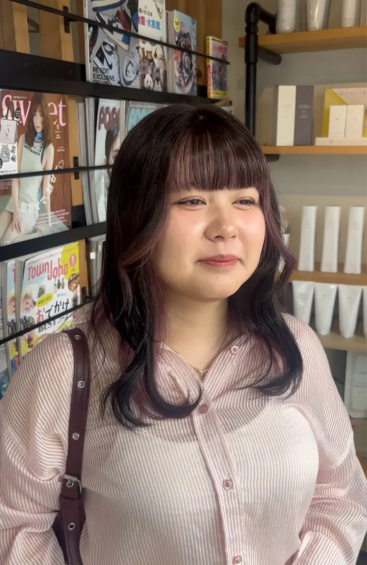 ミディアム カラー ヘアカラー ひいな /艶カラー🌿のヘアスタイル