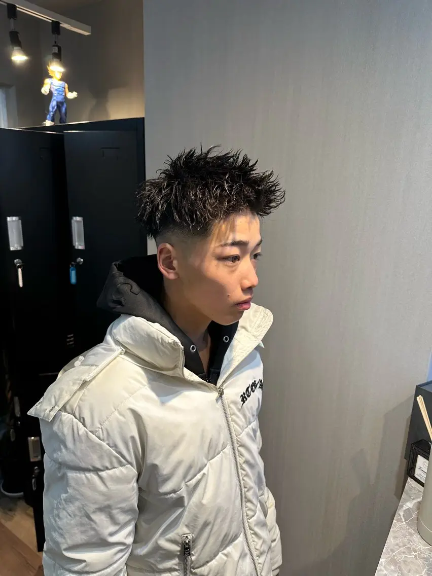 パーマ メンズ 縮毛矯正モデル大募集 🇺🇸隼也🇪🇸のヘアスタイル