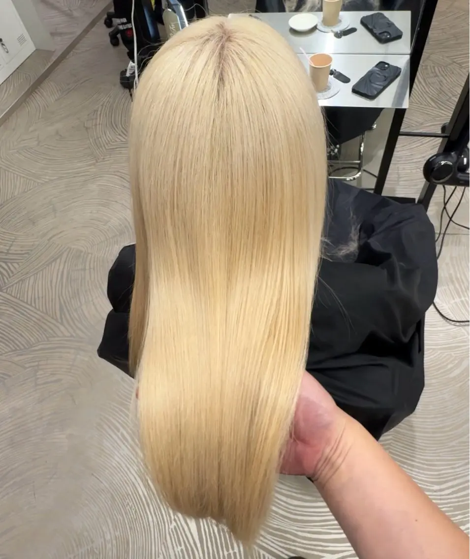 ロング カラー 縮毛矯正 トリートメント 💖ブリーチと縮毛矯 正の二刀流💖ヨシキのヘアスタイル