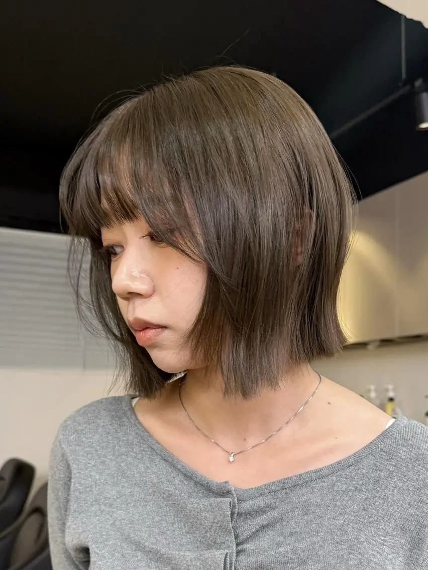 ショート カット ヘアカラー トリートメント ‎♡アヤメ/レイヤー ボブ♡渋谷のヘアスタイル