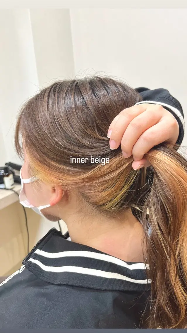 ロング カラー カット ヘアカラー トリートメント 韓国レイヤー/透明感 カラー🐈曾根高のヘアスタイル