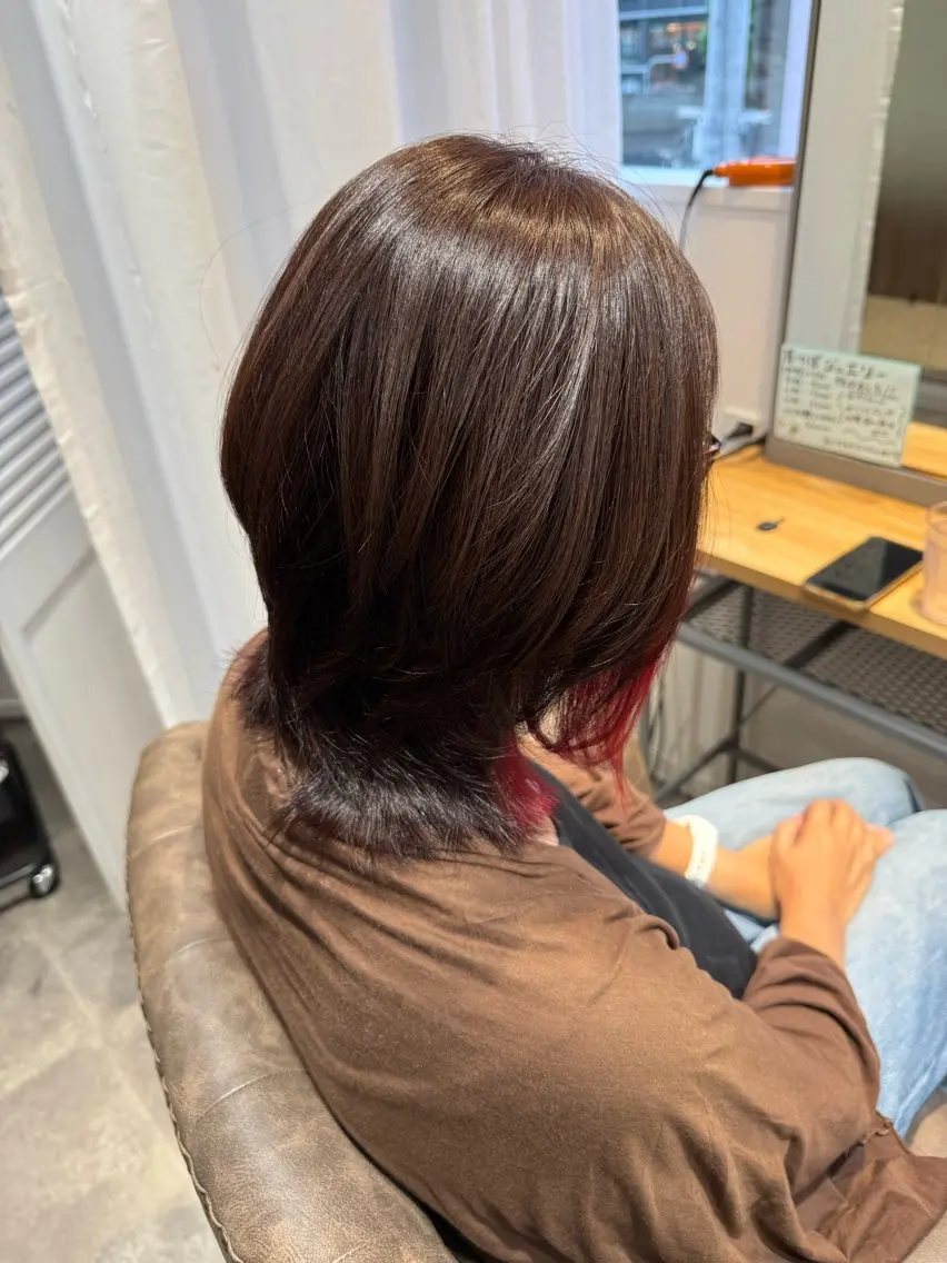 ミディアム ボブ ウルフカット ウルフボブ TAKA 【髪質改善】のヘアスタイル