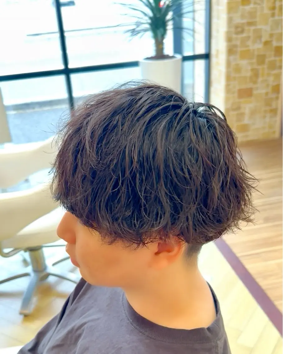 パーマ メンズ マッシュ メンズパーマ カット ☆★メンズ特化★☆ 川地由麿のヘアスタイル