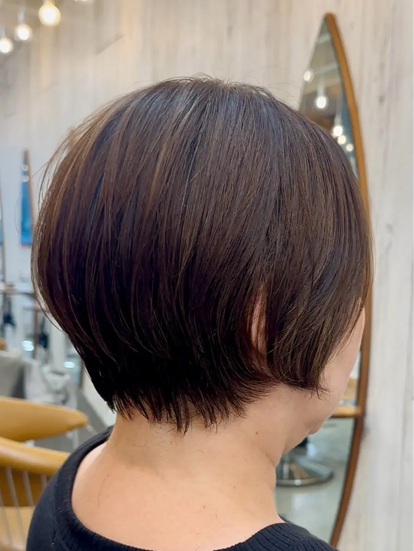 ショート カラー ショートヘア トリートメント カット ヘアカラー トリートメント 巻ける縮毛矯正✨ ボブ/ショートともきのヘアスタイル